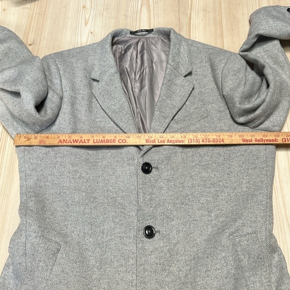 MNG Light Gray Wool Blend Trench Coat - Picture 3 of 16